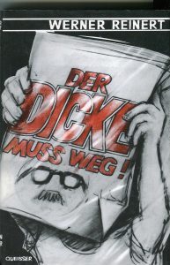 Das Cover zeigt eine schwarz weiß Zeichnung mit roter Schrift des titels